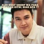 Aldi Taher Aktor Aktif Dibalik Group WA Para Mantan Istri