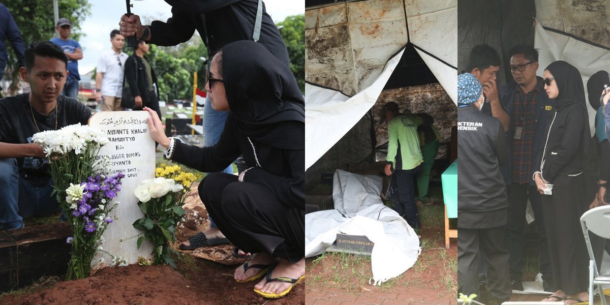 Tamara Tyasmara Hadiri Proses Ekshumasi Makam Anaknya