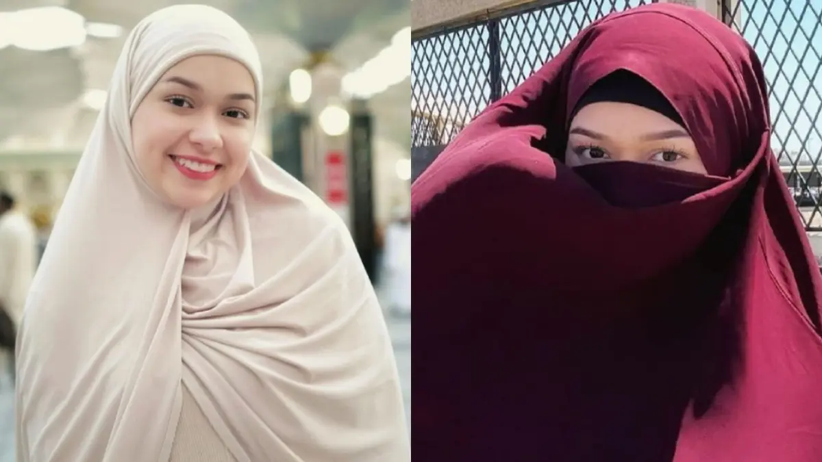 Potret Rebecca Klopper Sedang Menunaikan Ibadah Umrah