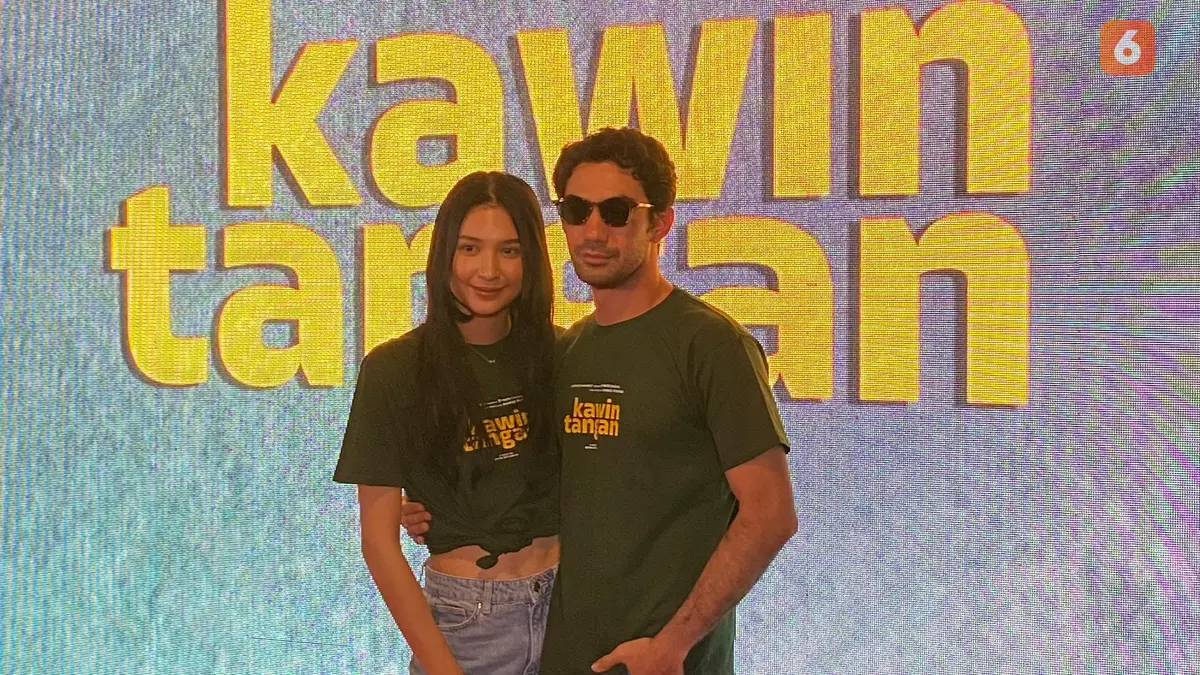 Mikha Tambayong dengan Reza Rahadian di Series "Kawin Tangan"