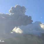 Gunung Lewotobi Kembali Meletus: Tinggi Kolom Abu 1 Km